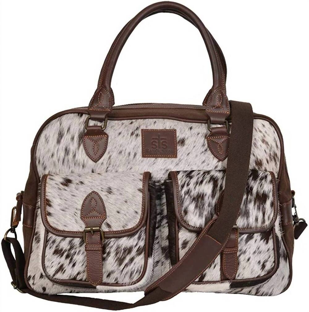 NEW STS RANCHWEAR unisex - cowhide weekender handbag in cowhide